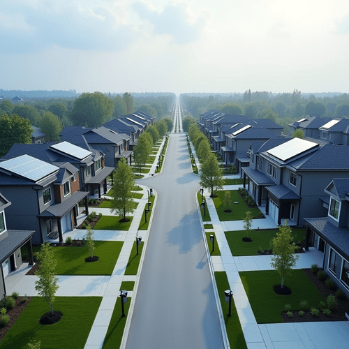 A skilled construction crew installing advanced insulation and energy-efficient systems, showcasing the technology behind today’s high-performance Canadian homes.